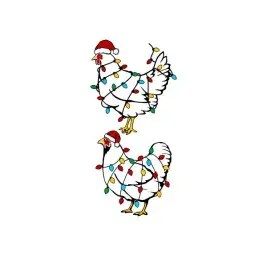 Christmas Lights Chicken Cuttable Design