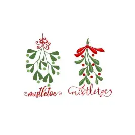 Christmas Mistletoe Cuttable Design