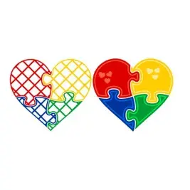 Autism Awareness Puzzle Heart Cuttable Design