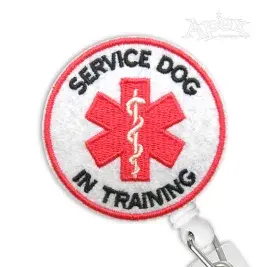 Service Dog In Training Feltie ITH Embroidery Design