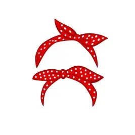 Red Polka Dot Bandana Cuttable Design