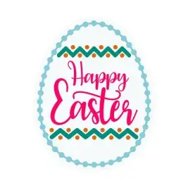 Happy Easter Egg Cuttable Design