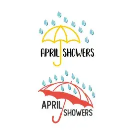 April Showers Cuttable Design