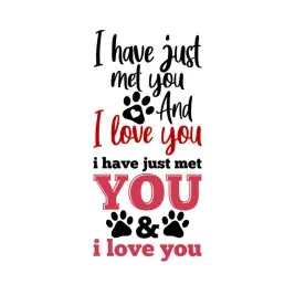 I Have Just Met You Cuttable Design