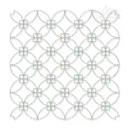 Sashiko Pattern #3 Quilt Block Embroidery Design