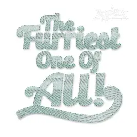 The Furriest One Of All Sketch Embroidery Design