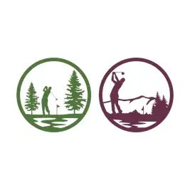 Man Golfing Silhouette Cuttable Design