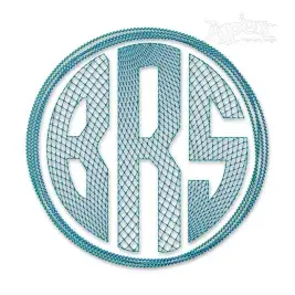 Circle Frame Sketch Embroidery Design