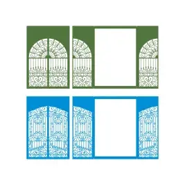 Floral Gate Cuttable Design