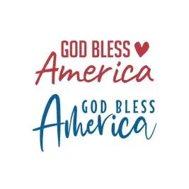 God Bless America Cuttable Design