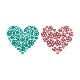 Pickleball Heart Cuttable Design