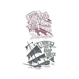 I Run a Tight Ship Wreck SVG Cuttable Design