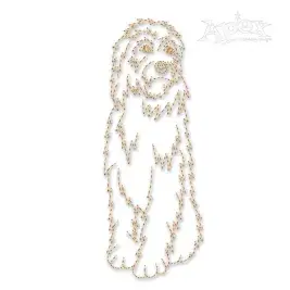 Goldendoodle Dog Sketch Embroidery Design