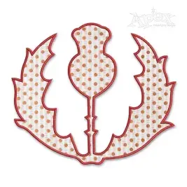 Thistle Scotland Applique Embroidery Design