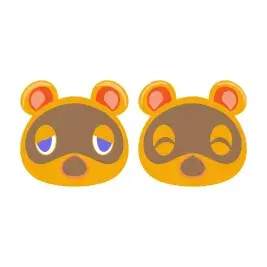 Tom Nook Raccoon Face SVG Cuttable Designs