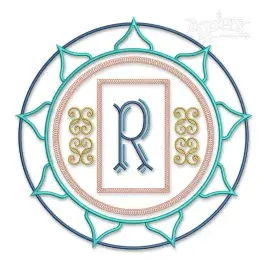 Mandala Frame Embroidery Design