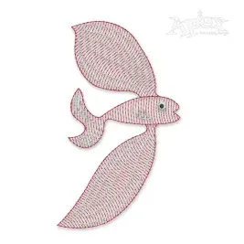 Gold Fish Embroidery Designs
