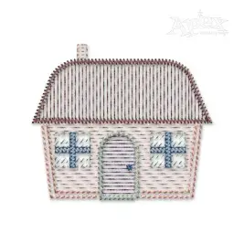 Cottage House Embroidery Designs