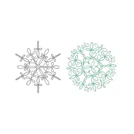 Snowflake Line Art SVG Cuttable Designs