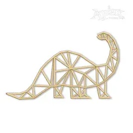Geometric Apatosaurus Embroidery Designs