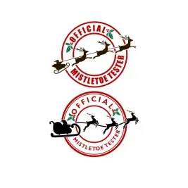 Official Mistletoe Tester Santa Sleigh SVG Cuttable Designs