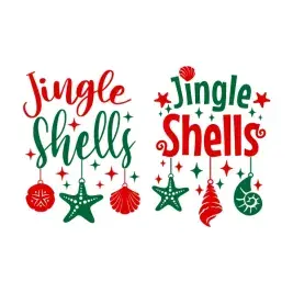 Christmas Jingle Shells SVG Cuttable Designs