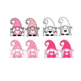 Christmas Female Gonk Pack SVG Cuttable Designs