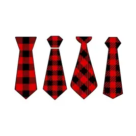 Plaid Pattern Tie SVG Cuttable Designs
