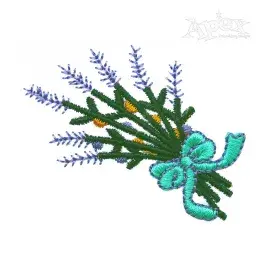 Little Lavender Bouquet Embroidery Design