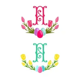 Tulip Flowers Frame SVG Cuttable Designs