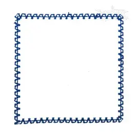 Zigzag Quick Stitch Square Frame Embroidery Designs