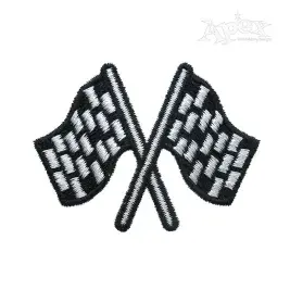 Racing Race Flags Embroidery Design