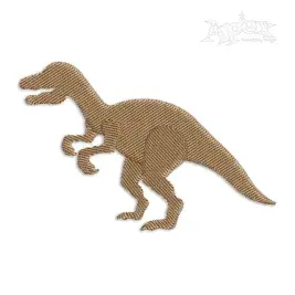 Simple Dinosaur Silhouette Embroidery Design
