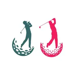 Golfer Golf Player Silhouette SVG Cuttable Design
