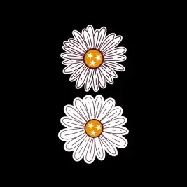 Tri Star Daisy SVG Cuttable Designs