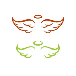 Angel Wings and Halo SVG Cuttable Designs