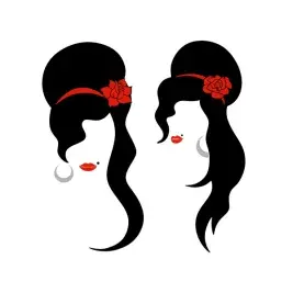 Amy Winehouse Inspired Portrait SVG Cuttable Designs