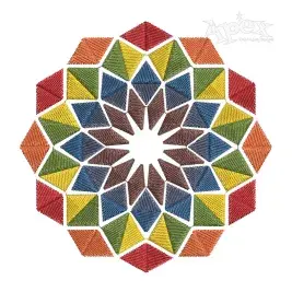 Geometric Flower #1 Embroidery Design