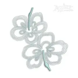Hibiscus Flowers Sketch Embroidery Design