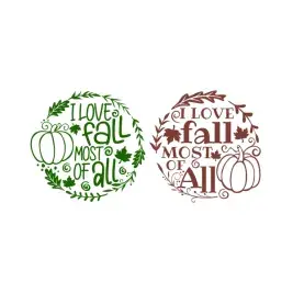 I Love Fall Most of All SVG Cuttable Designs