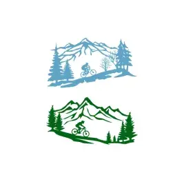 Mountain Offroad Biking SVG Cuttable Designs