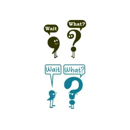 Wait, What? Comma Question Mark SVG Cuttable Designs