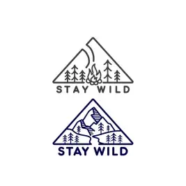 Stay Wild Fire Camp Mountain Forest SVG Cuttable Designs