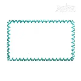 Rectangle Zigzag Quick Stitch Frame Embroidery Design