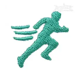 Runner Running Man Embroidery Design