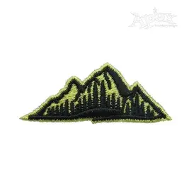 Minimal Mountain Forest Embroidery Design
