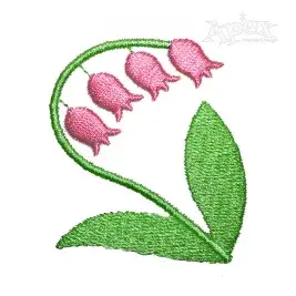 Lily of the Valley Flower Embroidery Design