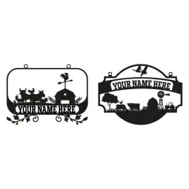 Farming Farm Name Frame SVG Cuttable Designs