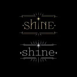 Shine Wordart SVG Cuttable Designs