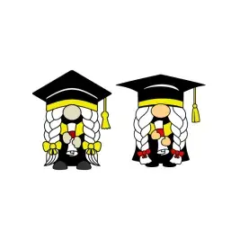 Graduation Gnomes Pack SVG Cuttable Designs